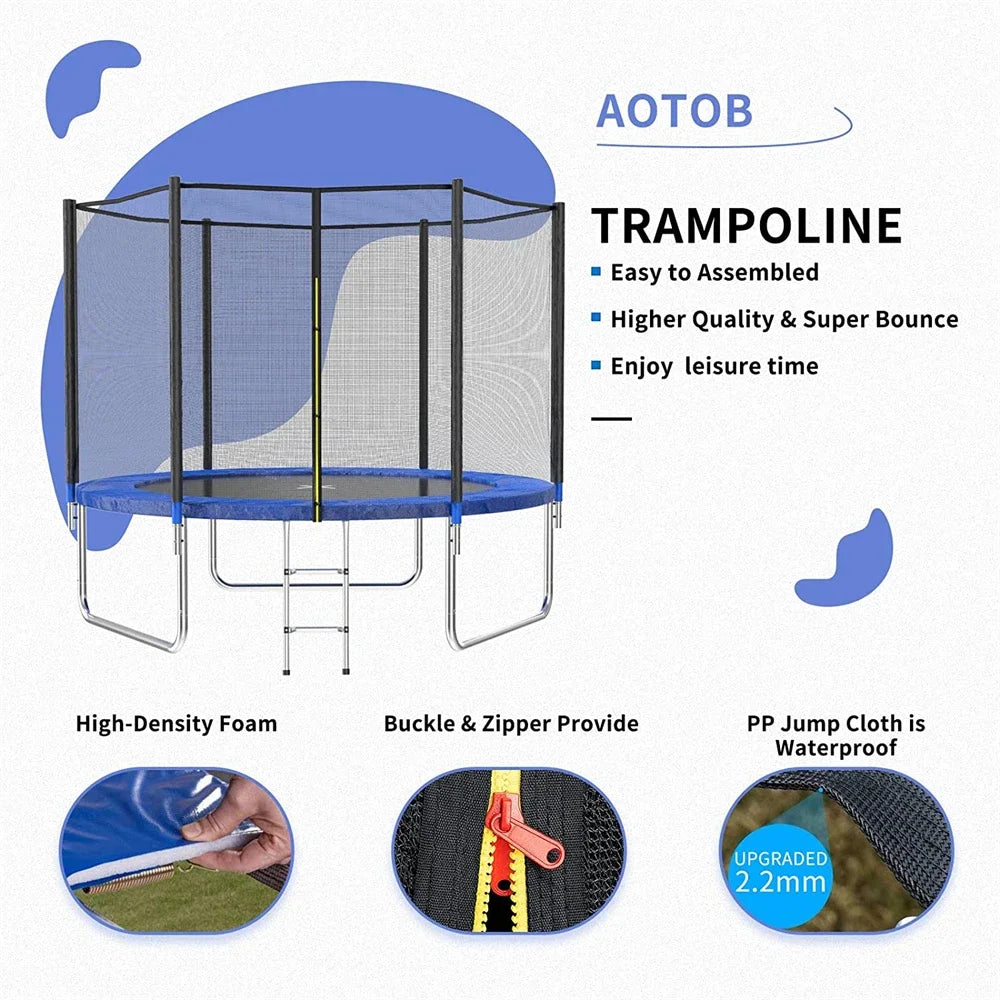 Wellshow Sport Fitness Trampoline Kids Adult Gymnastic Trampoline Sales With Safety Net