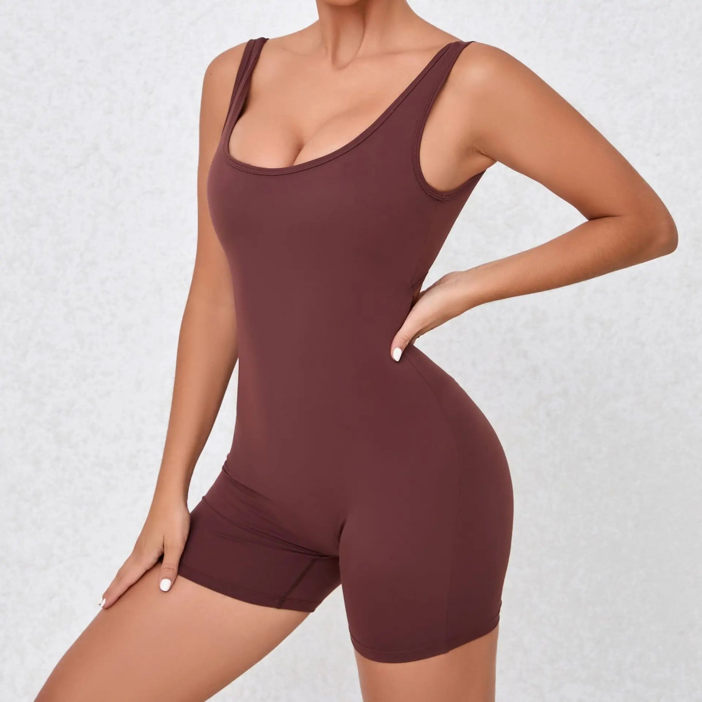 Women V Back One-Piece Suit Scrunch Sports Jumpsuit Women Gym Rompers Female Quick-Drying Yoga Clothing Fitness Sexy Bodysuits