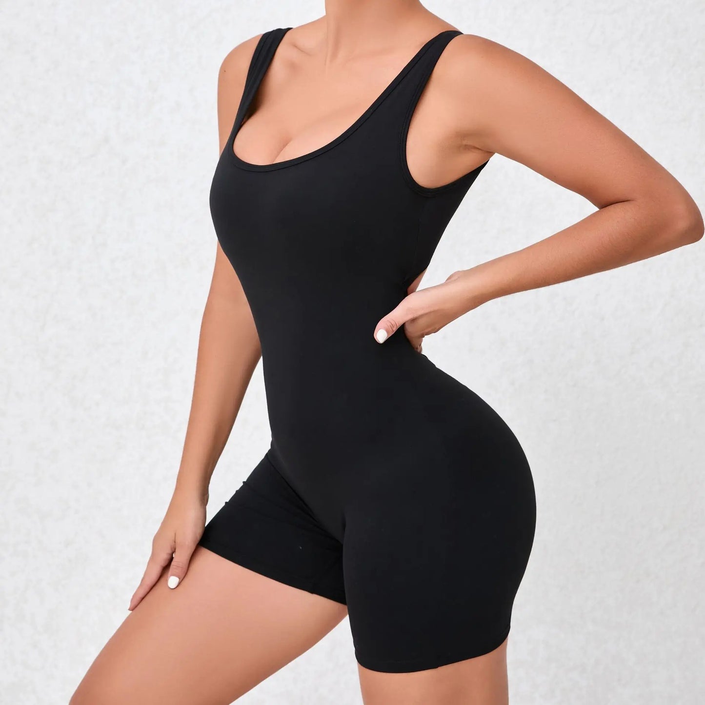 Women V Back One-Piece Suit Scrunch Sports Jumpsuit Women Gym Rompers Female Quick-Drying Yoga Clothing Fitness Sexy Bodysuits