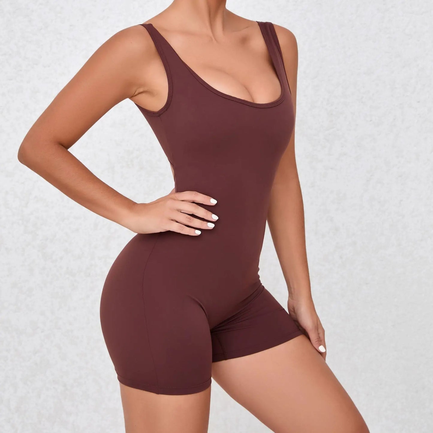 Women V Back One-Piece Suit Scrunch Sports Jumpsuit Women Gym Rompers Female Quick-Drying Yoga Clothing Fitness Sexy Bodysuits