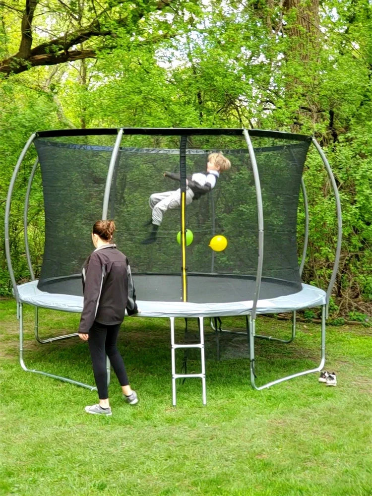 Wellshow Sport Fitness Trampoline Kids Adult Gymnastic Trampoline Sales With Safety Net