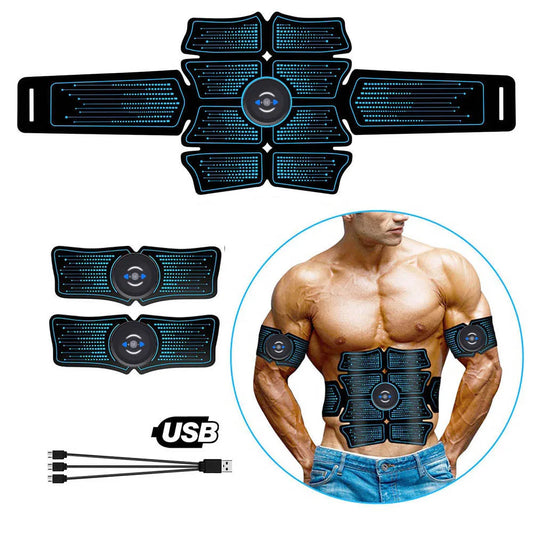 EMS Abdominal Belt Electrostimulation ABS Muscle Stimulator Hip Muscular Trainer Toner Home Gym Fitness Equipment Women Men