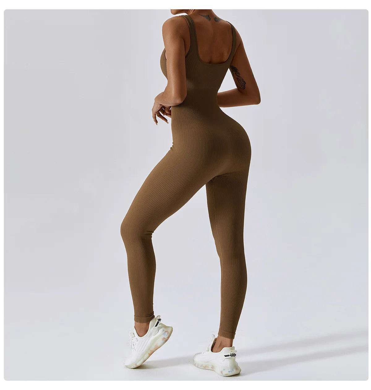 Spring Seamless One-Piece Yoga Suit Dance Belly Tightening Fitness Workout Set Stretch Bodysuit Gym Clothes Push Up Sportswear